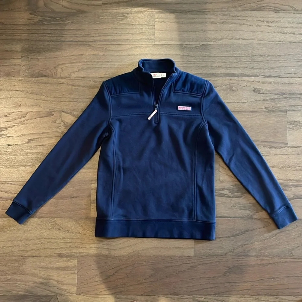 Vineyard Vines Navy Quarter Zip - Size XS - Picture 1 of 9